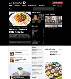 Web design for La Cucina di D
