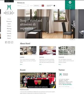 Web design for Hotel Jolly 