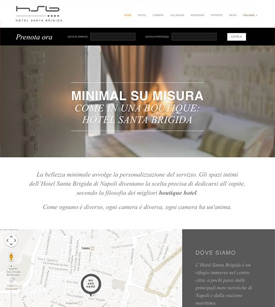 Web design for Hotel Santa Brigida - Naples